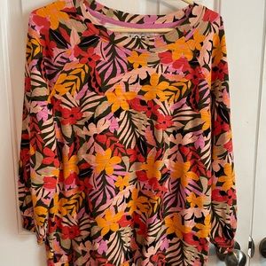Loft Tropical Summer Weight Sweatshirt size M